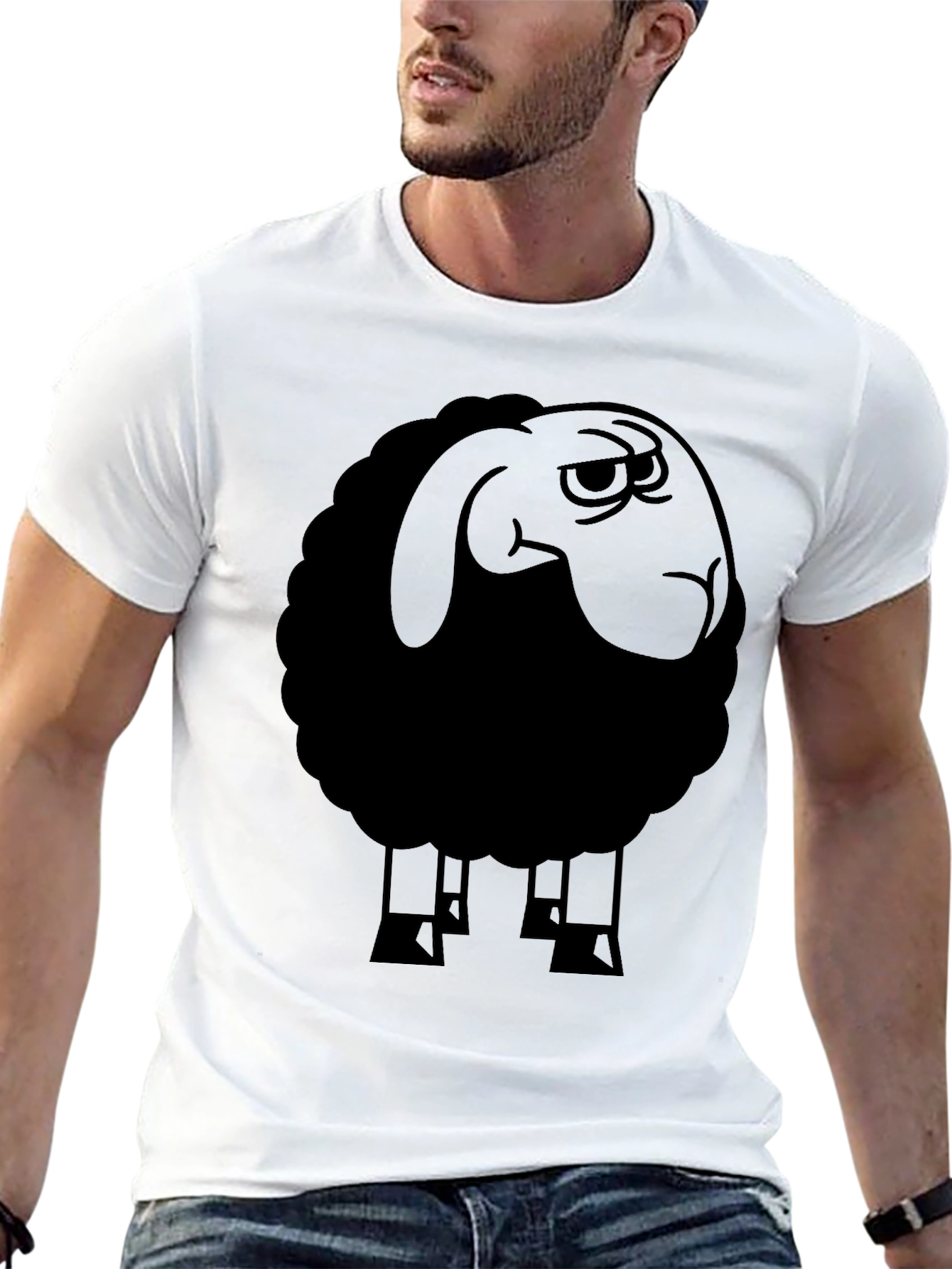 Black Sheep Graphic Tee - Edgy Style