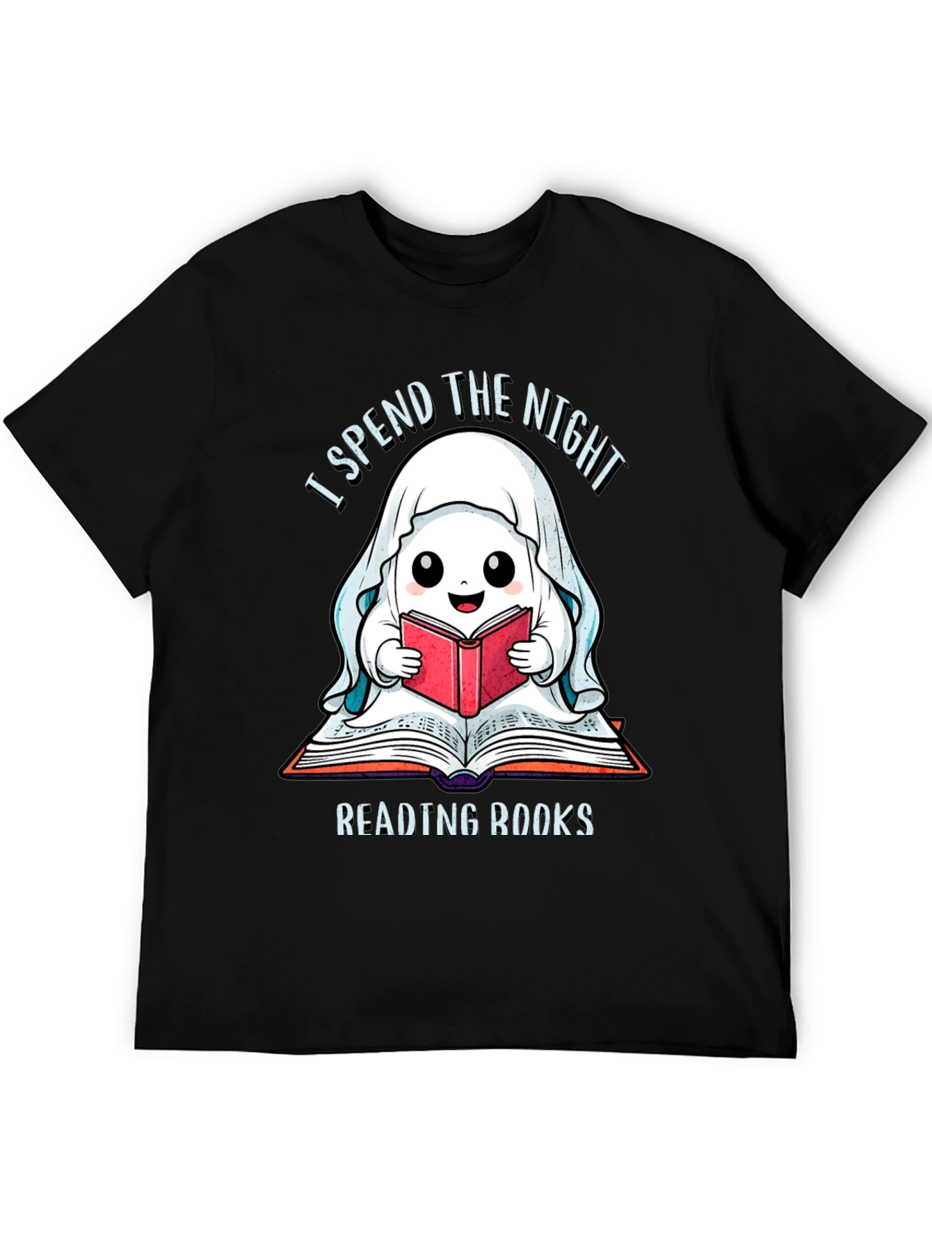 Ghost Reading Books T-Shirt