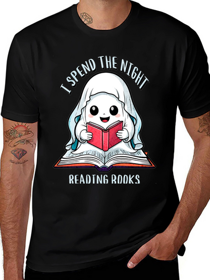 Ghost Reading Books T-Shirt