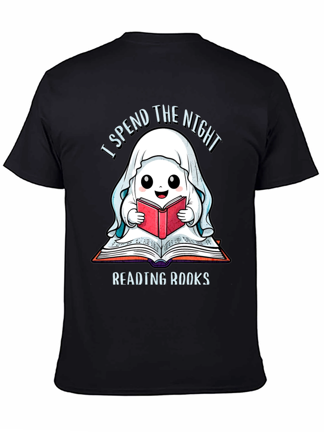 Ghost Reading Books T-Shirt