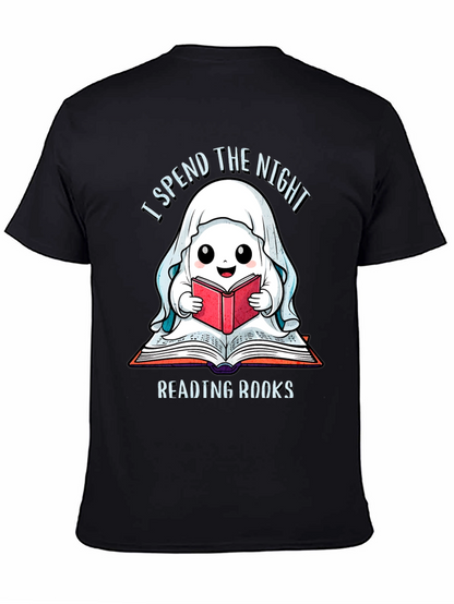 Ghost Reading Books T-Shirt
