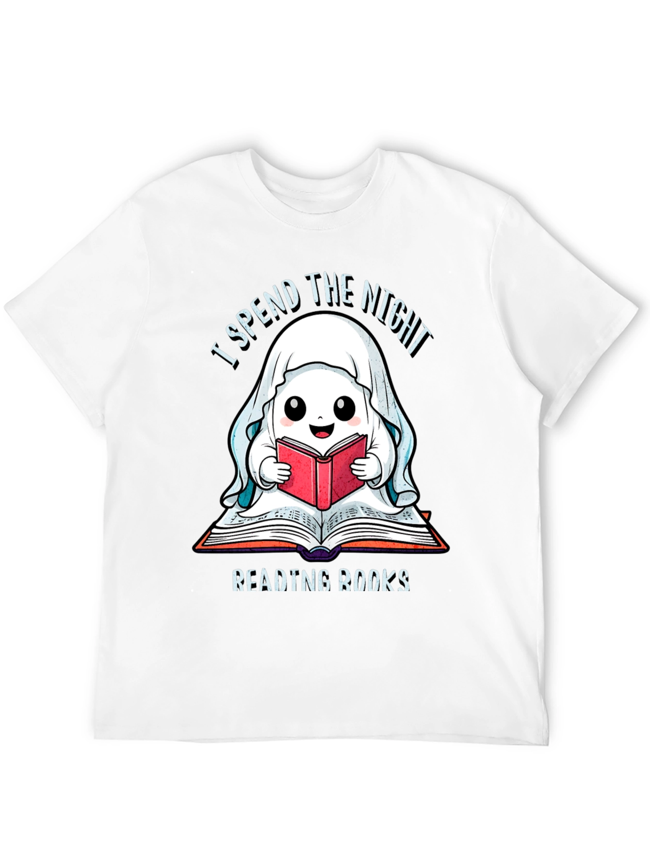 Ghost Reading Books T-Shirt