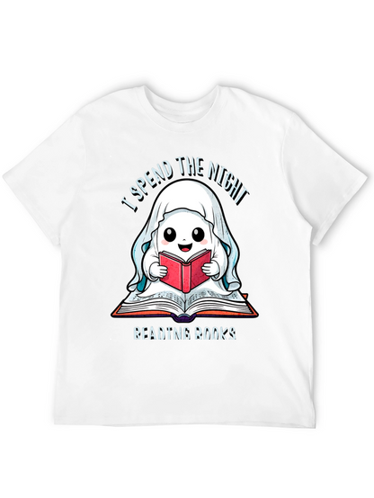Ghost Reading Books T-Shirt