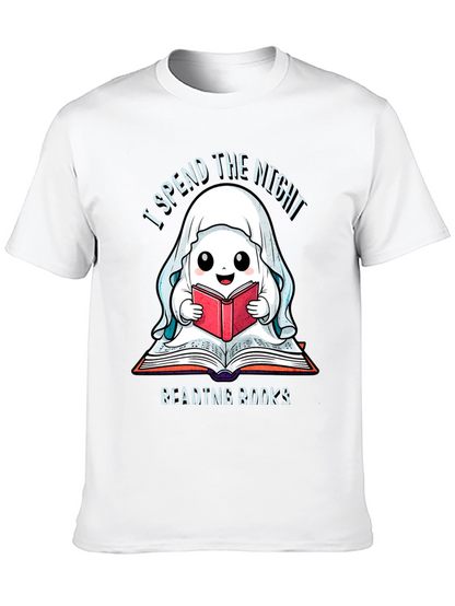 Ghost Reading Books T-Shirt