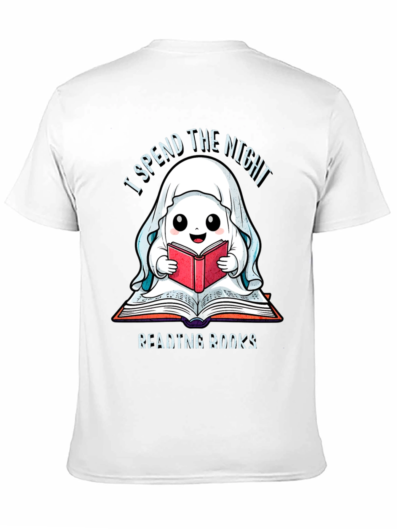 Ghost Reading Books T-Shirt