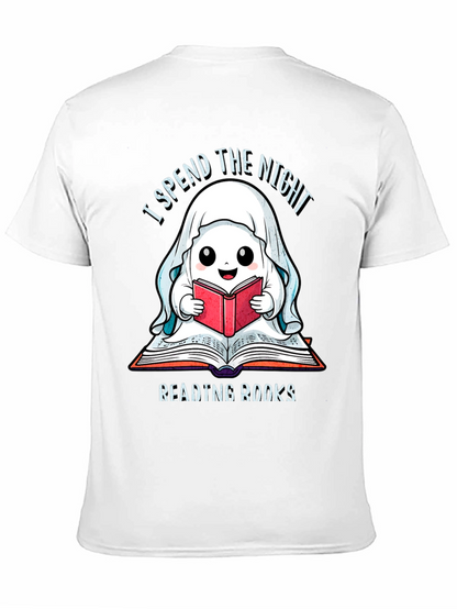 Ghost Reading Books T-Shirt