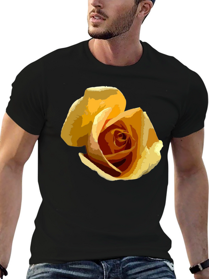 Rose Graphic T-Shirt - Modern Artistic Tee