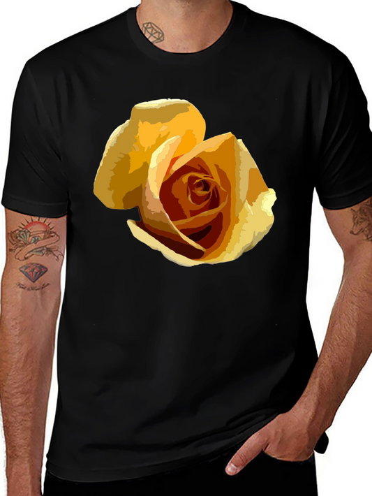 Rose Graphic T-Shirt - Modern Artistic Tee