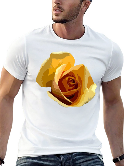 Rose Graphic T-Shirt - Modern Artistic Tee
