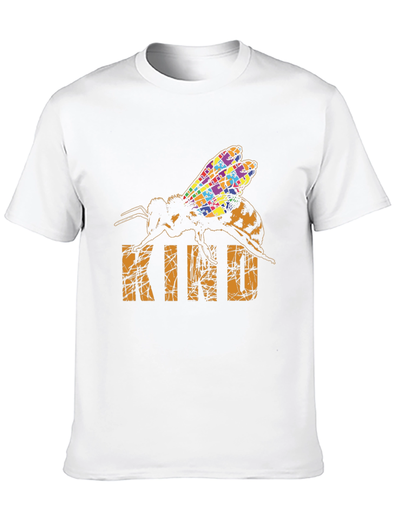 Be Kind Bee Autism Puzzle T-Shirt