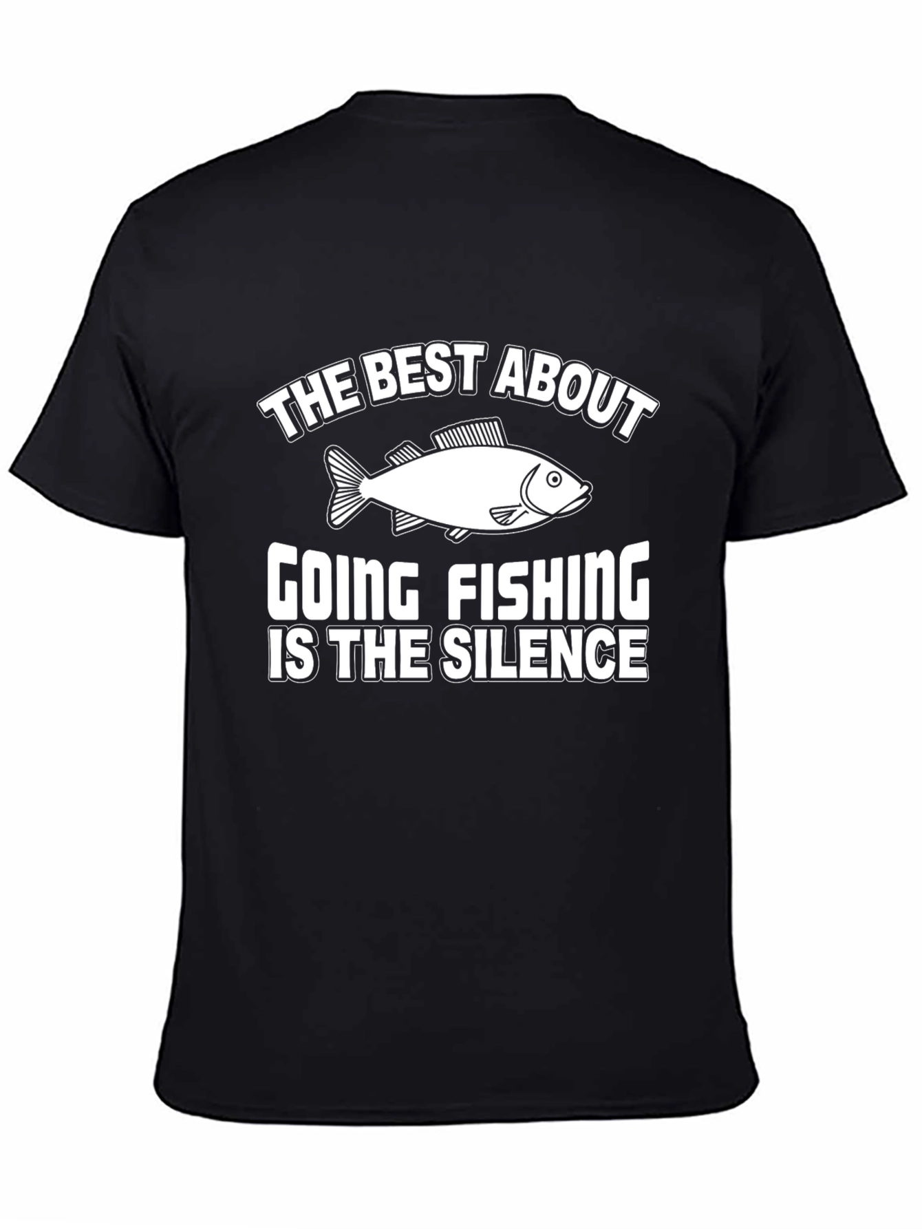 Fishing Silence Graphic Tee - Humor T-Shirt
