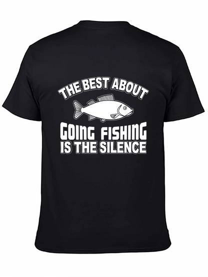 Fishing Silence Graphic Tee - Humor T-Shirt