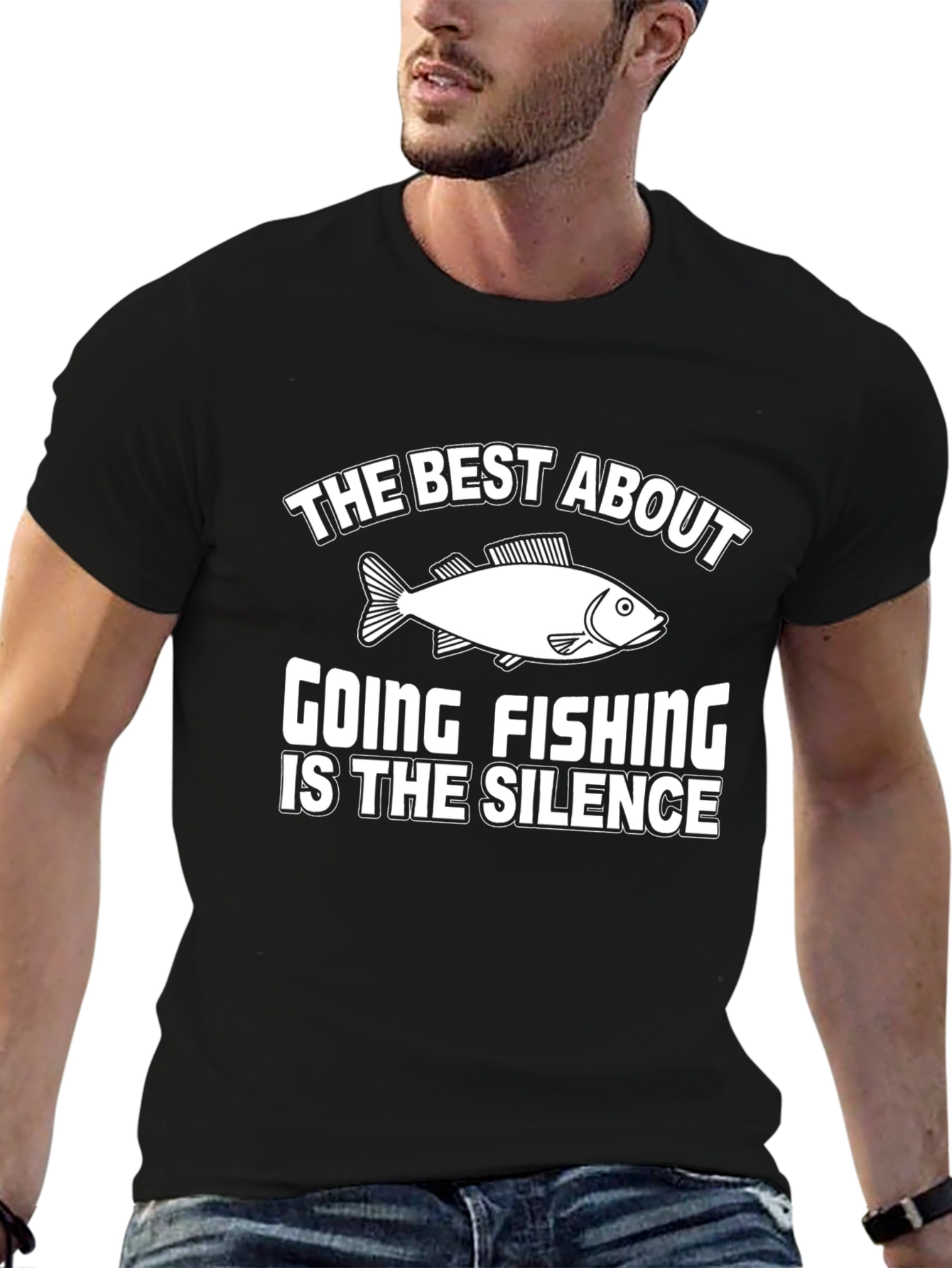 Fishing Silence Graphic Tee - Humor T-Shirt