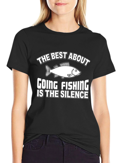 Fishing Silence Graphic Tee - Humor T-Shirt