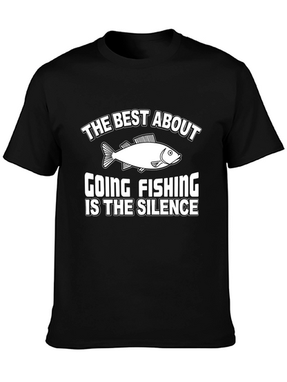 Fishing Silence Graphic Tee - Humor T-Shirt