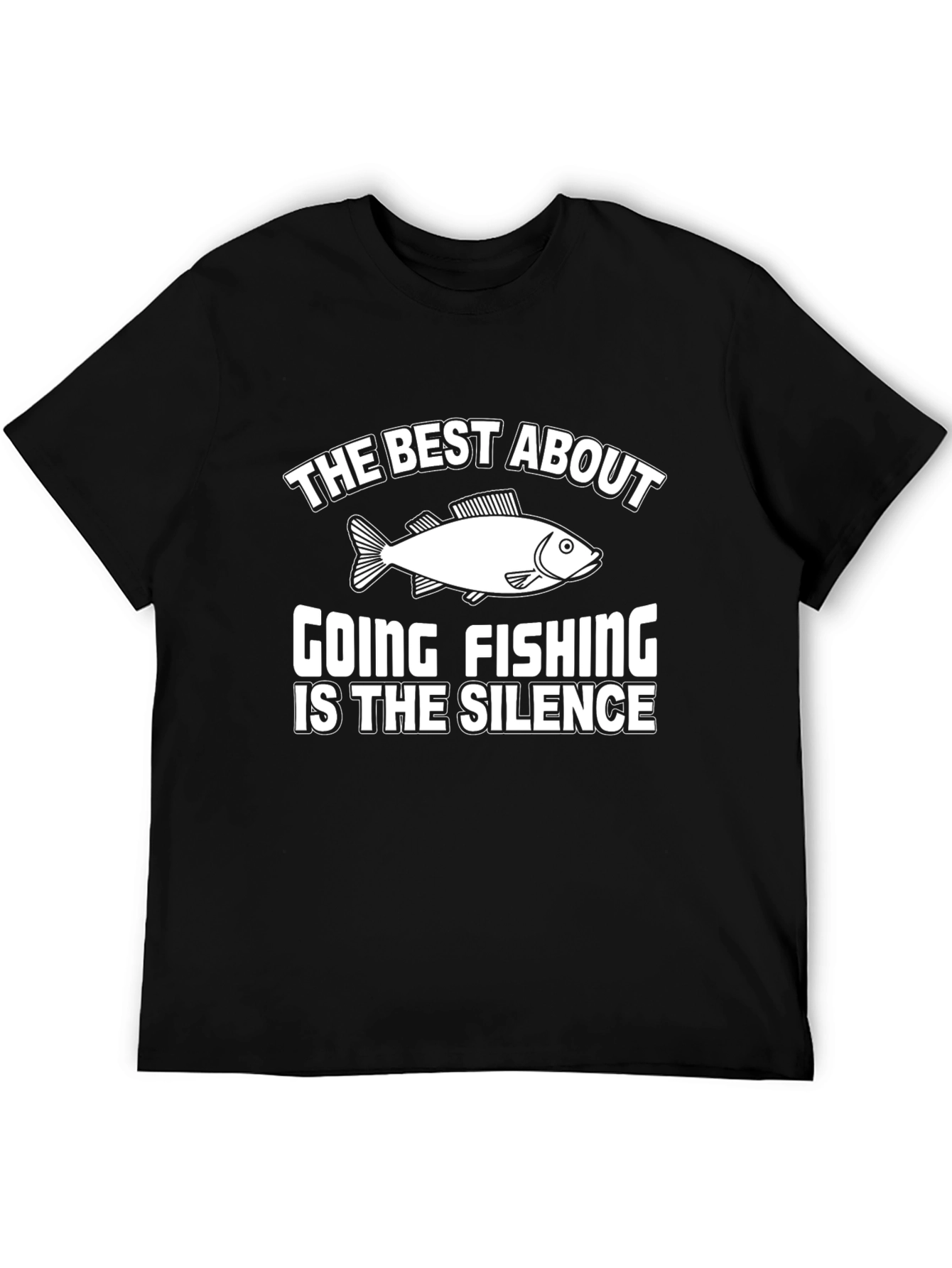 Fishing Silence Graphic Tee - Humor T-Shirt