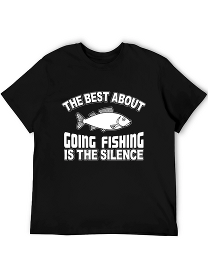 Fishing Silence Graphic Tee - Humor T-Shirt