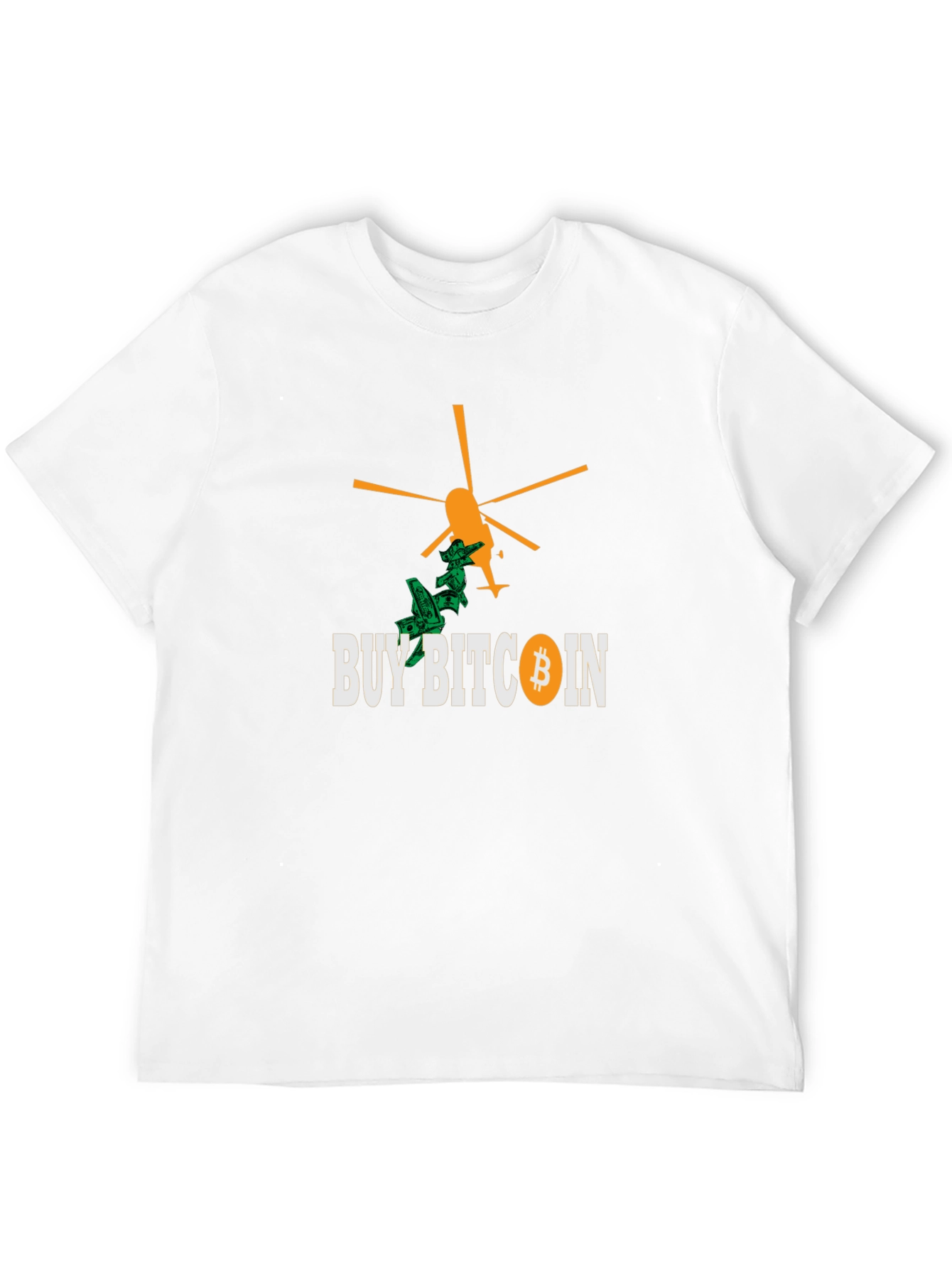 Buy Bitcoin Black T-Shirt - Crypto Helicopter Money