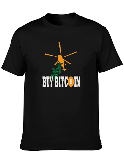 Buy Bitcoin Black T-Shirt - Crypto Helicopter Money