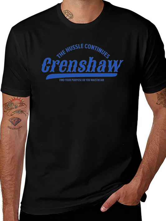 The Hussle Continues Crenshaw Black T-Shirt