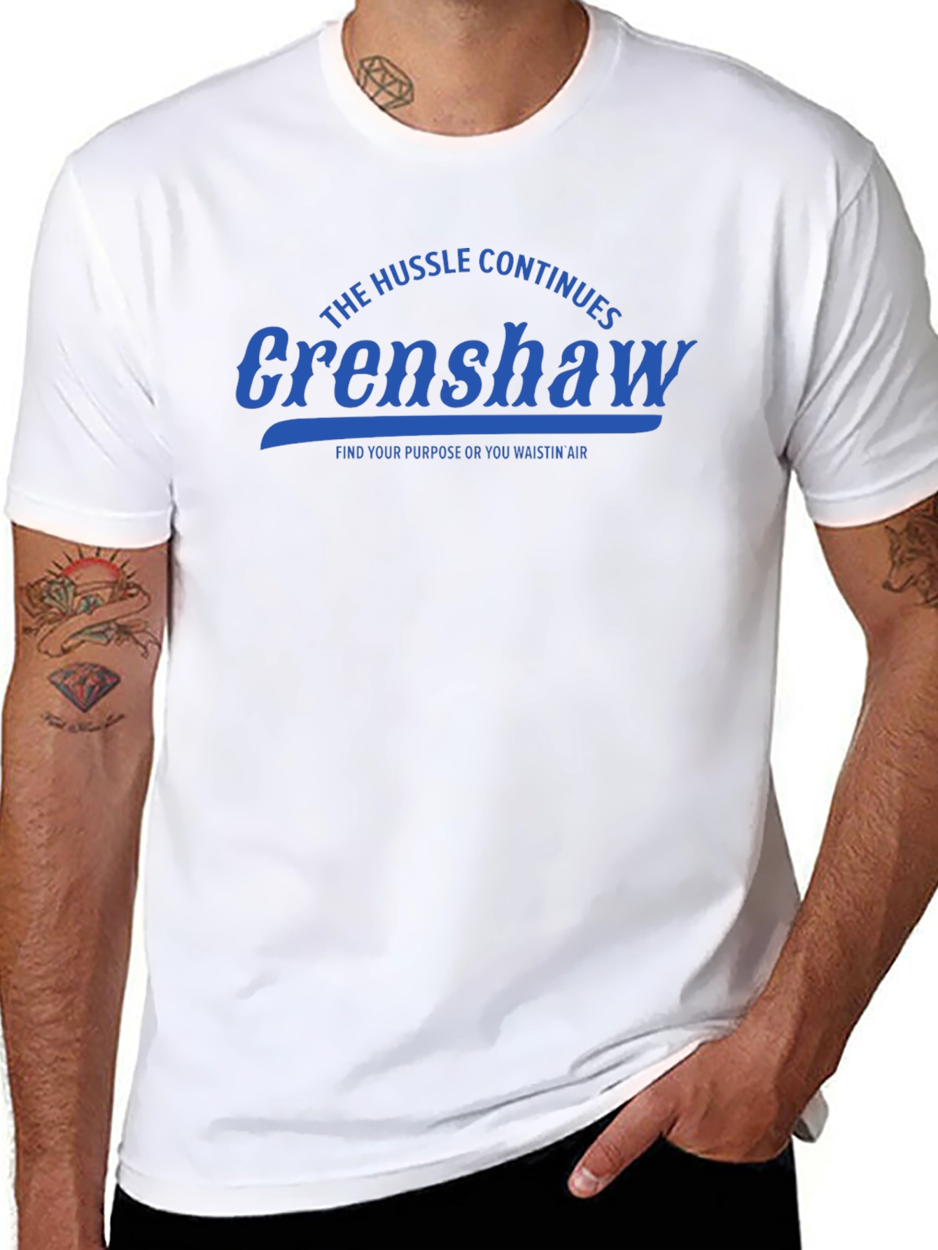 The Hussle Continues Crenshaw Black T-Shirt