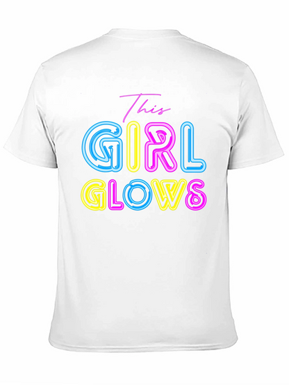 This Girl Glows T-Shirt - Neon Graphic Tee
