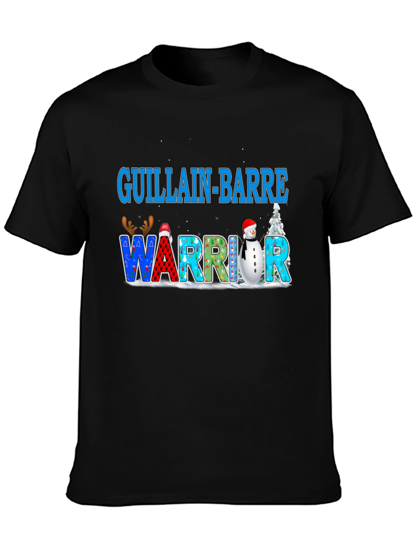 Guillain-Barre Warrior Christmas T-Shirt