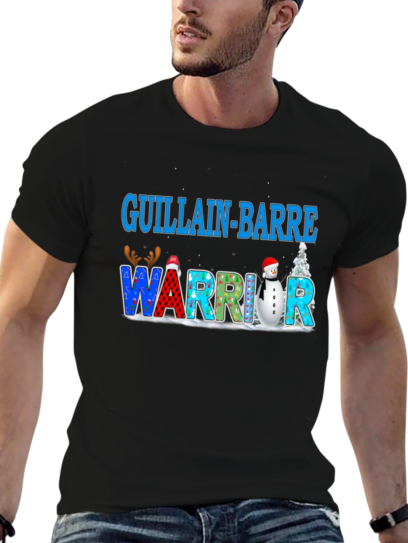 Guillain-Barre Warrior Christmas T-Shirt