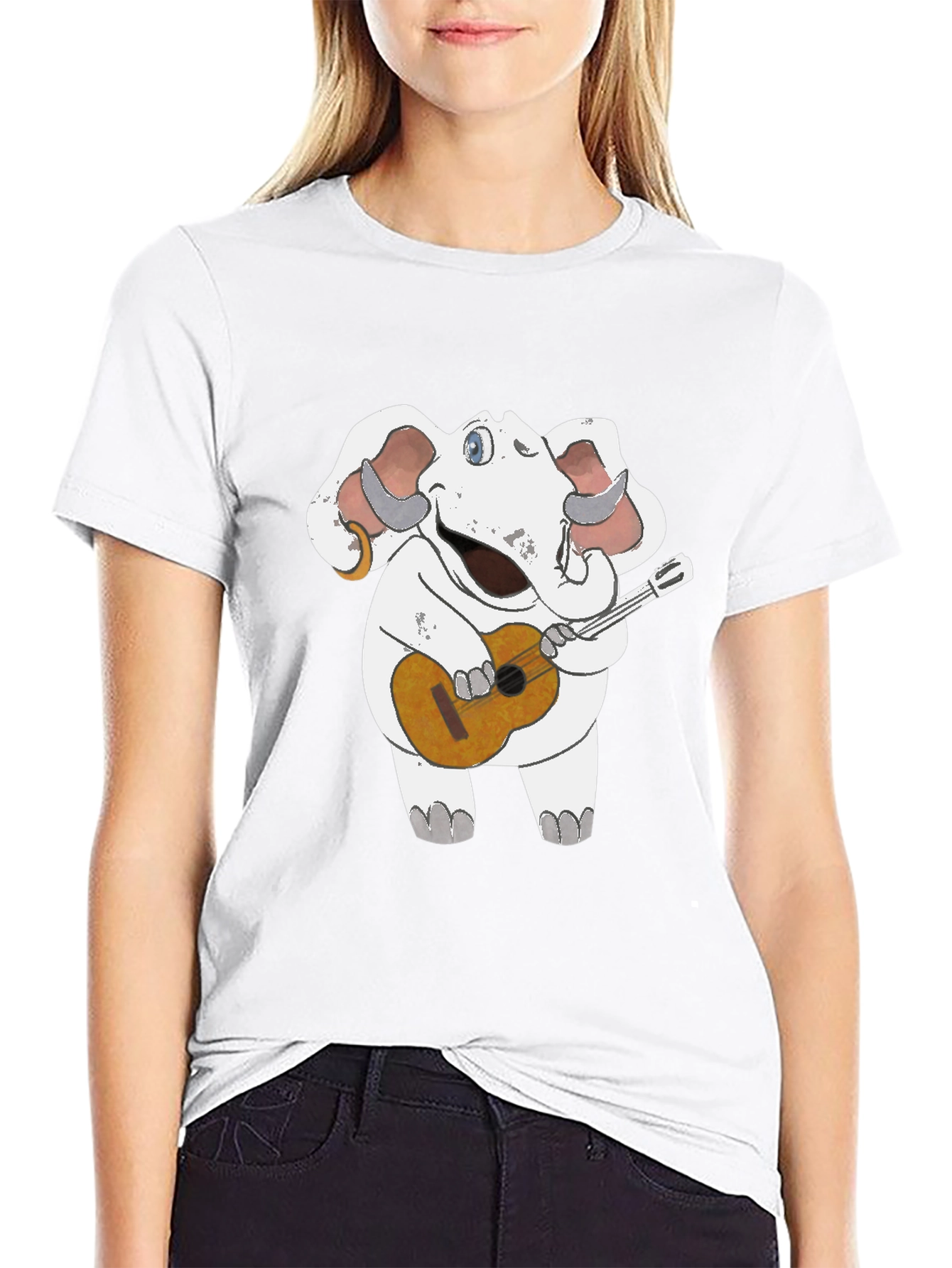 Elephant Guitar Player T-Shirt