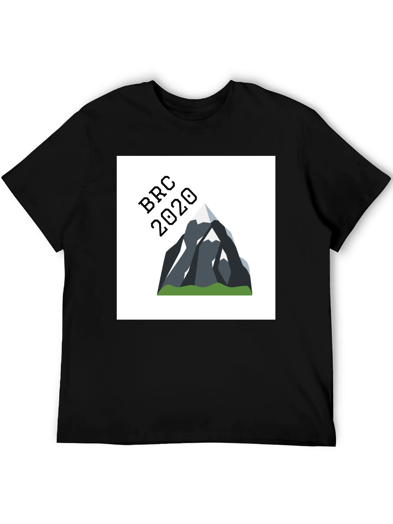 BRC 2020 Mountain Graphic Tee - Black Cotton Blend
