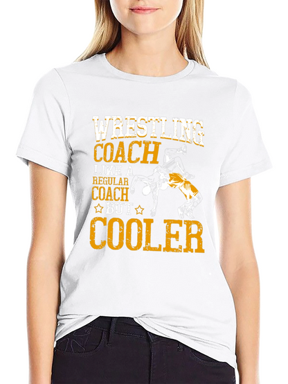 Wrestling Coach T-Shirt - Cooler Design