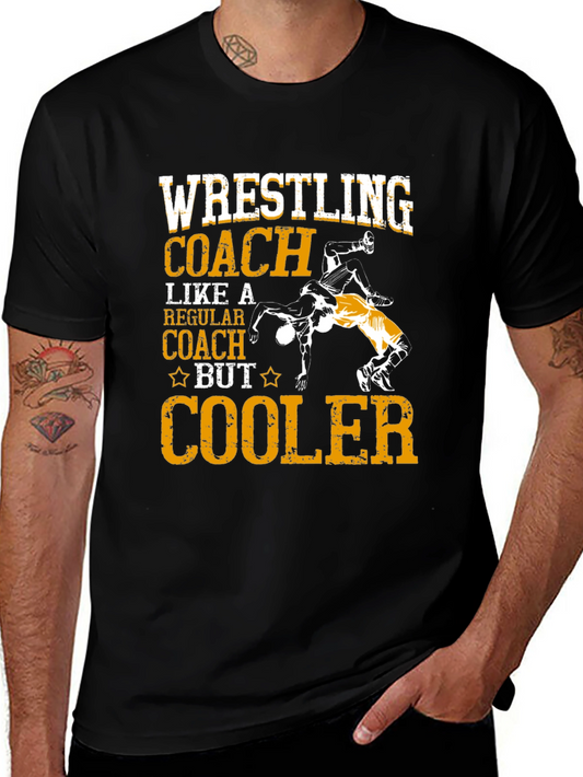Wrestling Coach T-Shirt - Cooler Design