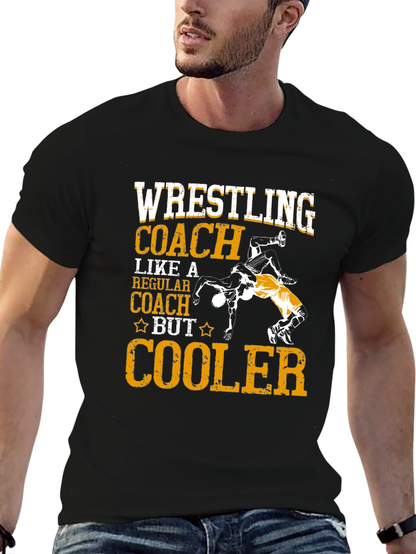 Wrestling Coach T-Shirt - Cooler Design
