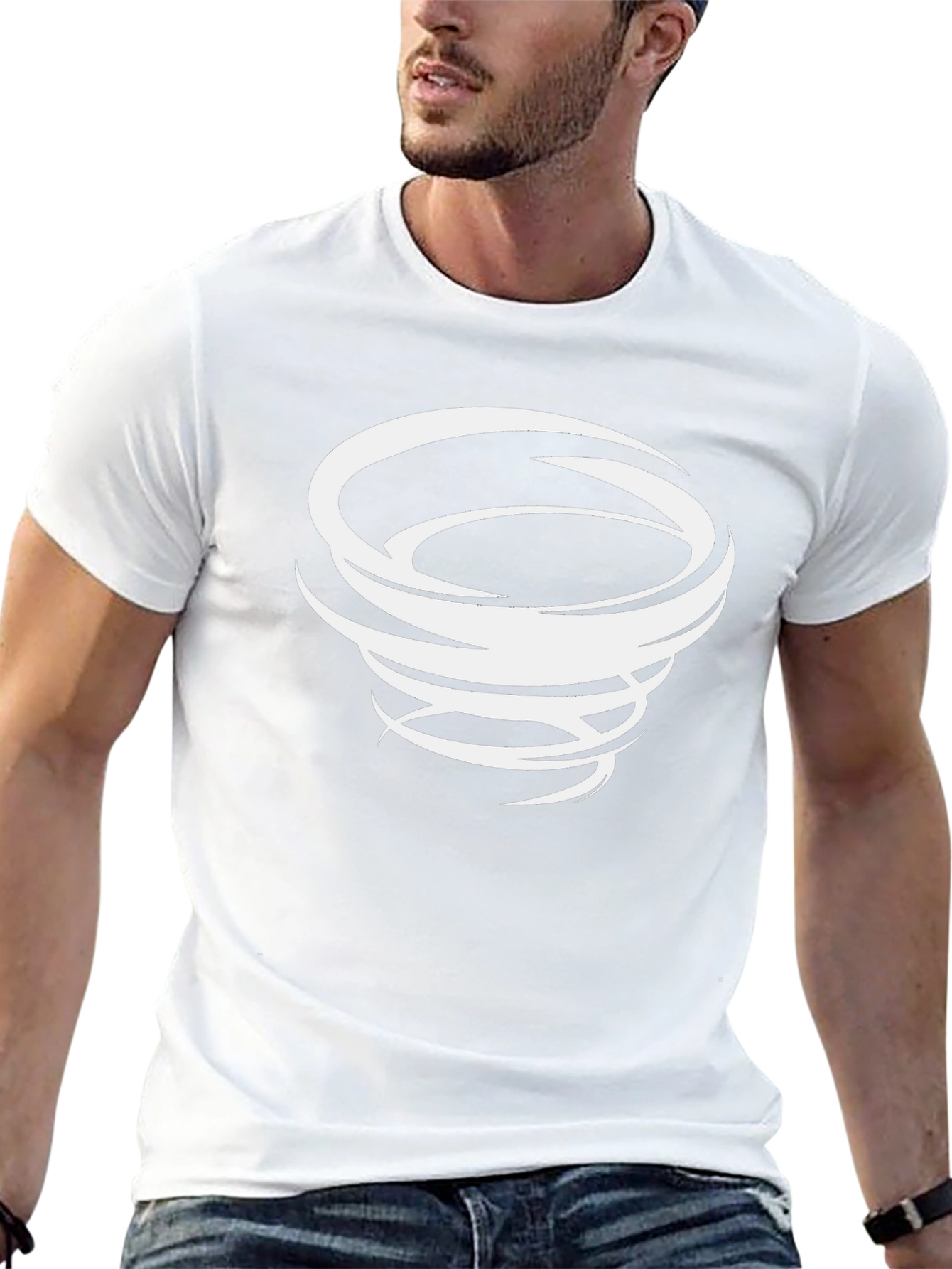 Tornado Graphic Tee - Black Cotton Blend