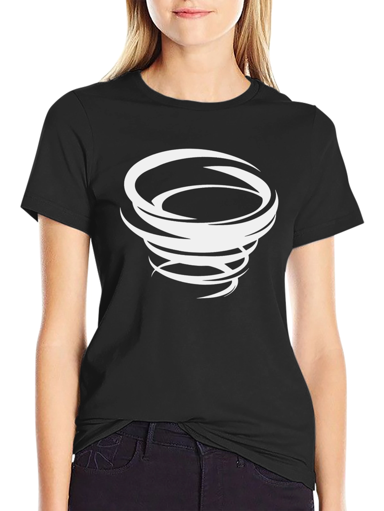 Tornado Graphic Tee - Black Cotton Blend