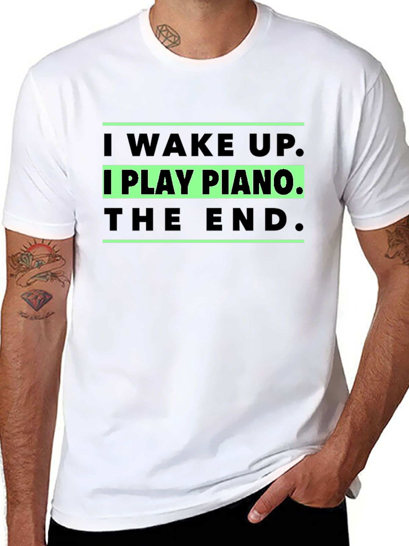 I Play Piano T-Shirt - Musician Gift
