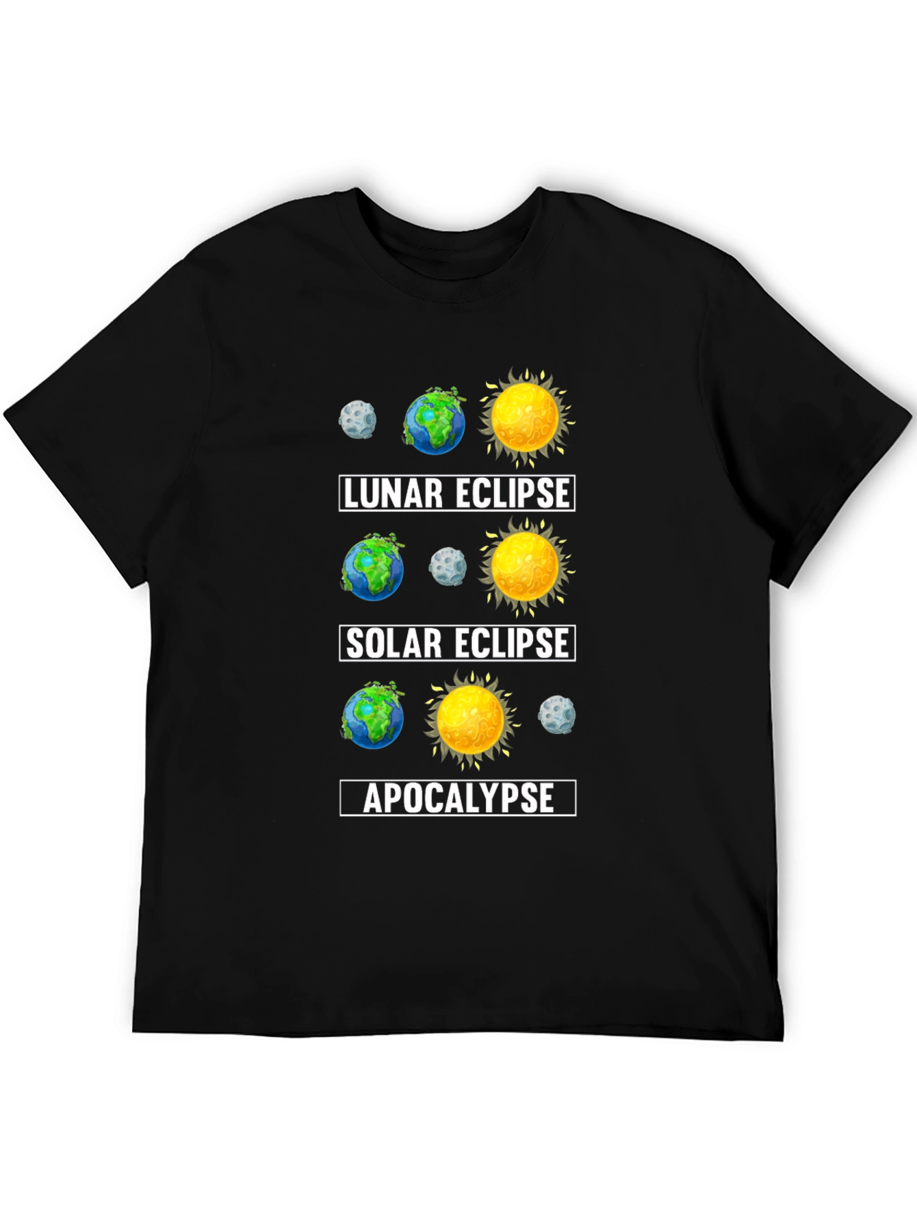 Eclipse Apocalypse T-Shirt - Space Humor Tee