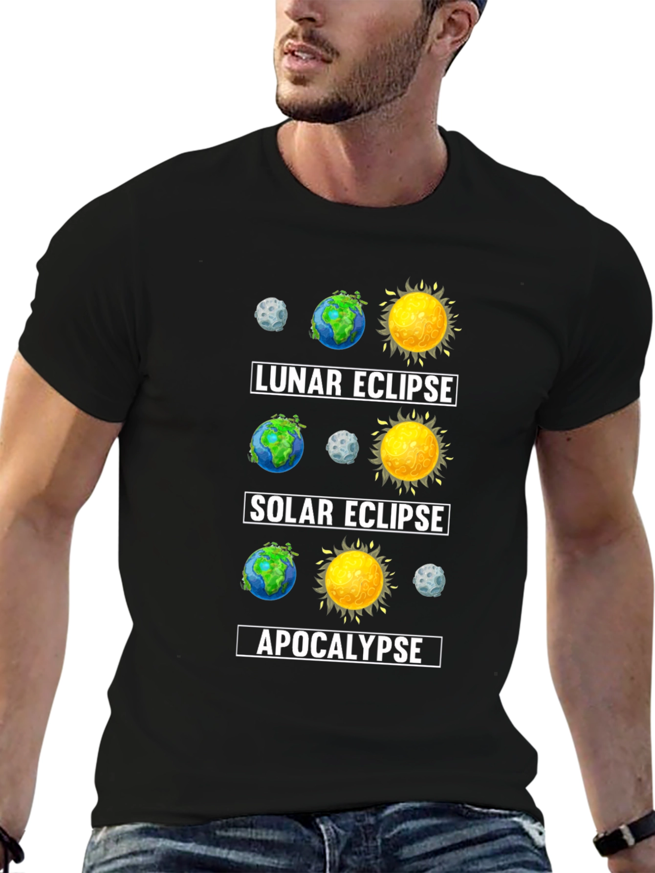 Eclipse Apocalypse T-Shirt - Space Humor Tee