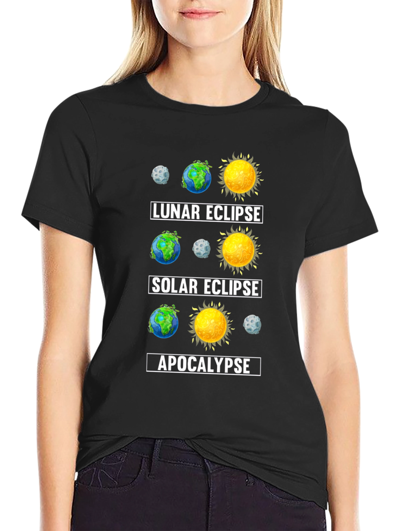 Eclipse Apocalypse T-Shirt - Space Humor Tee