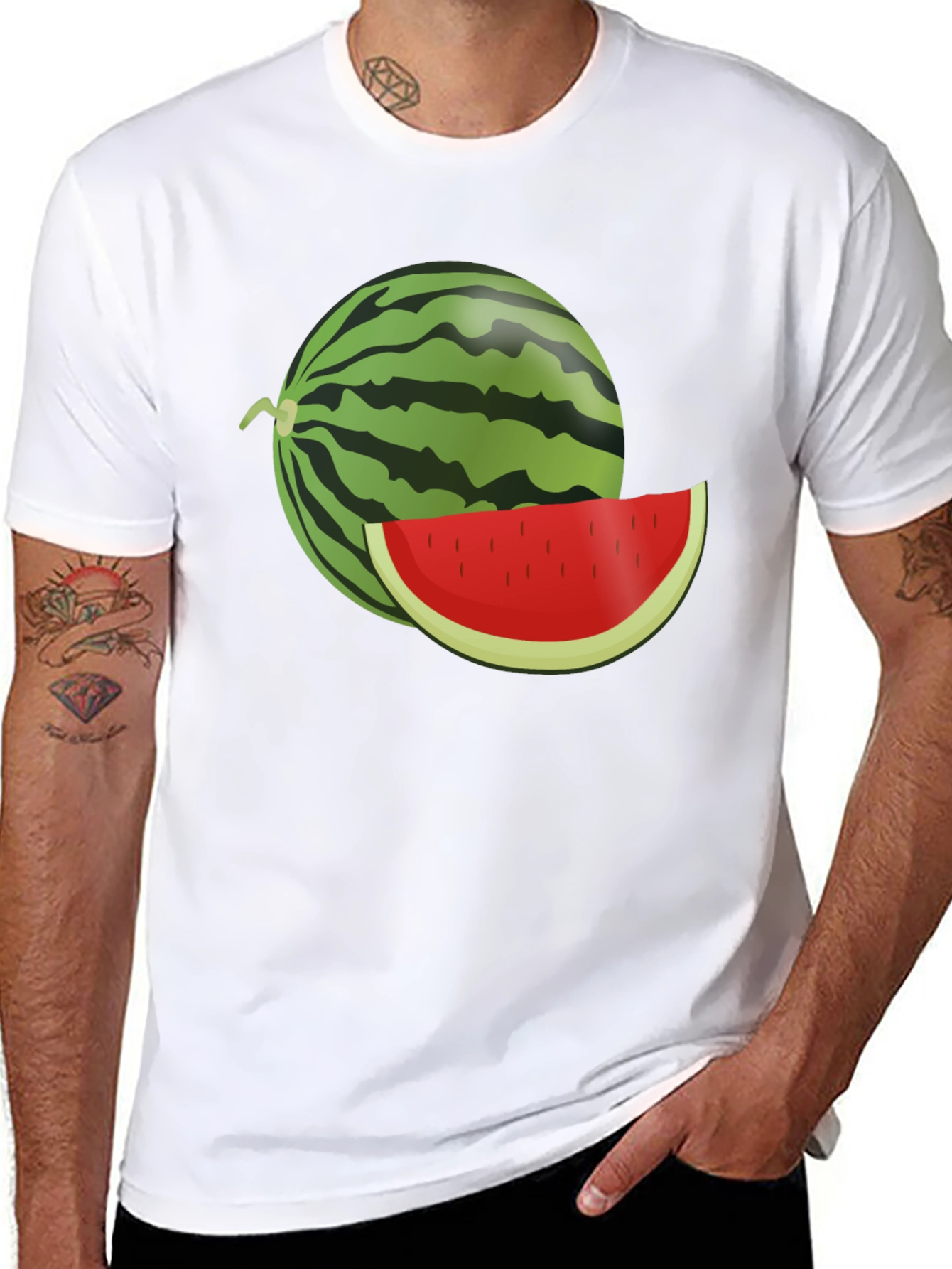 Watermelon Graphic T-Shirt - Summer Casual Wear