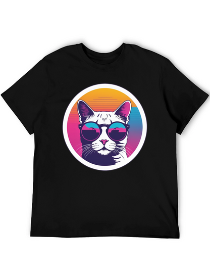 Cool Cat Tee - Retro Sunglasses Graphic T-Shirt