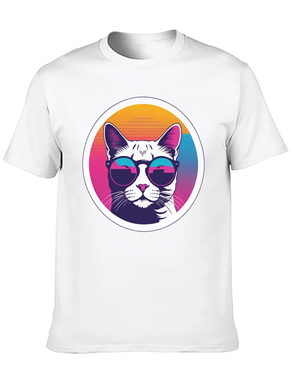 Cool Cat Tee - Retro Sunglasses Graphic T-Shirt
