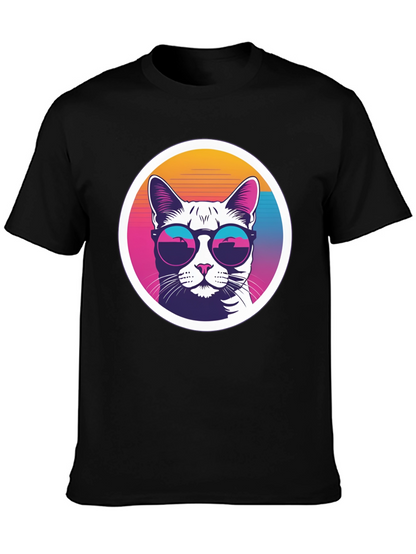 Cool Cat Tee - Retro Sunglasses Graphic T-Shirt