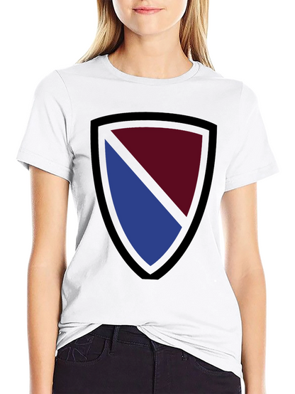 Shield Graphic T-Shirt - Burgundy & Blue