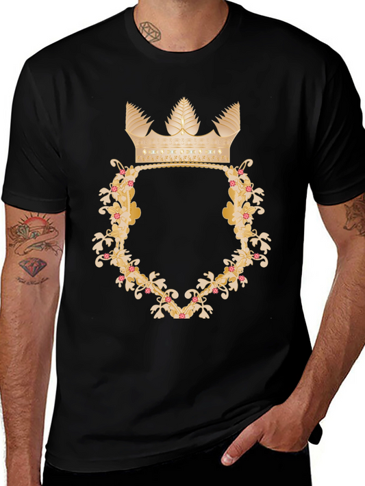 Floral Crown Graphic Tee - Royal Style