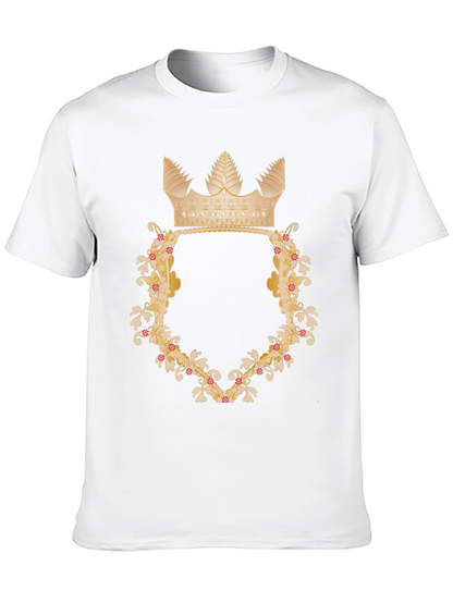 Floral Crown Graphic Tee - Royal Style