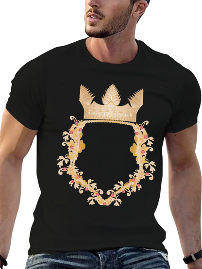 Floral Crown Graphic Tee - Royal Style