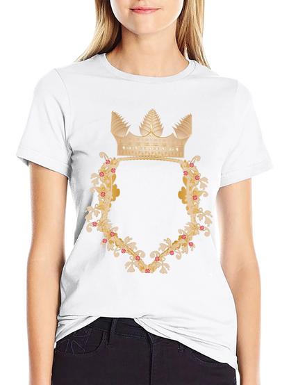 Floral Crown Graphic Tee - Royal Style