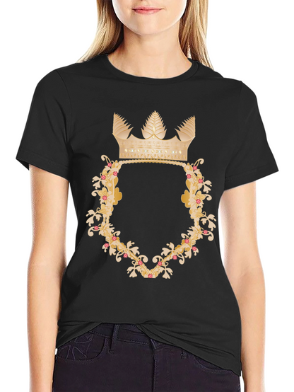 Floral Crown Graphic Tee - Royal Style