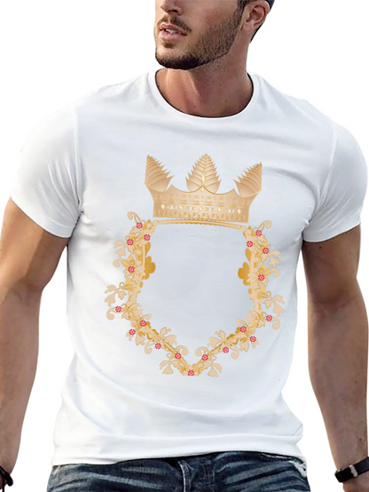 Floral Crown Graphic Tee - Royal Style